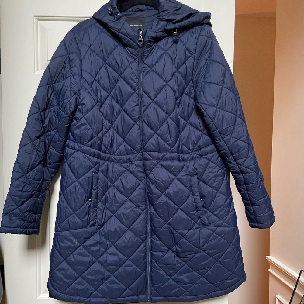 EUC Weatherproof Motherhood maternity quilted coat